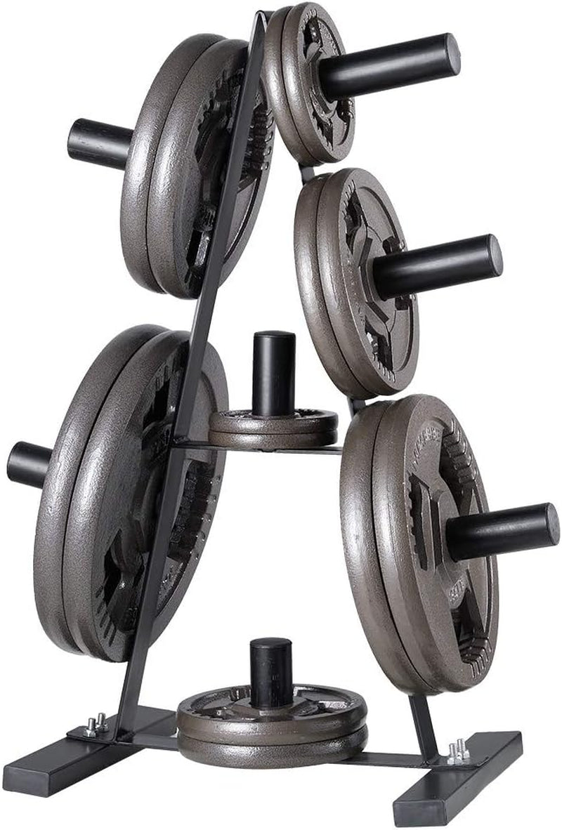 Weight Plates 2-Inch Olympic Grip Plate Sets for Strength and Conditioning Workouts and Weightlifting (25 LB, Pair)
