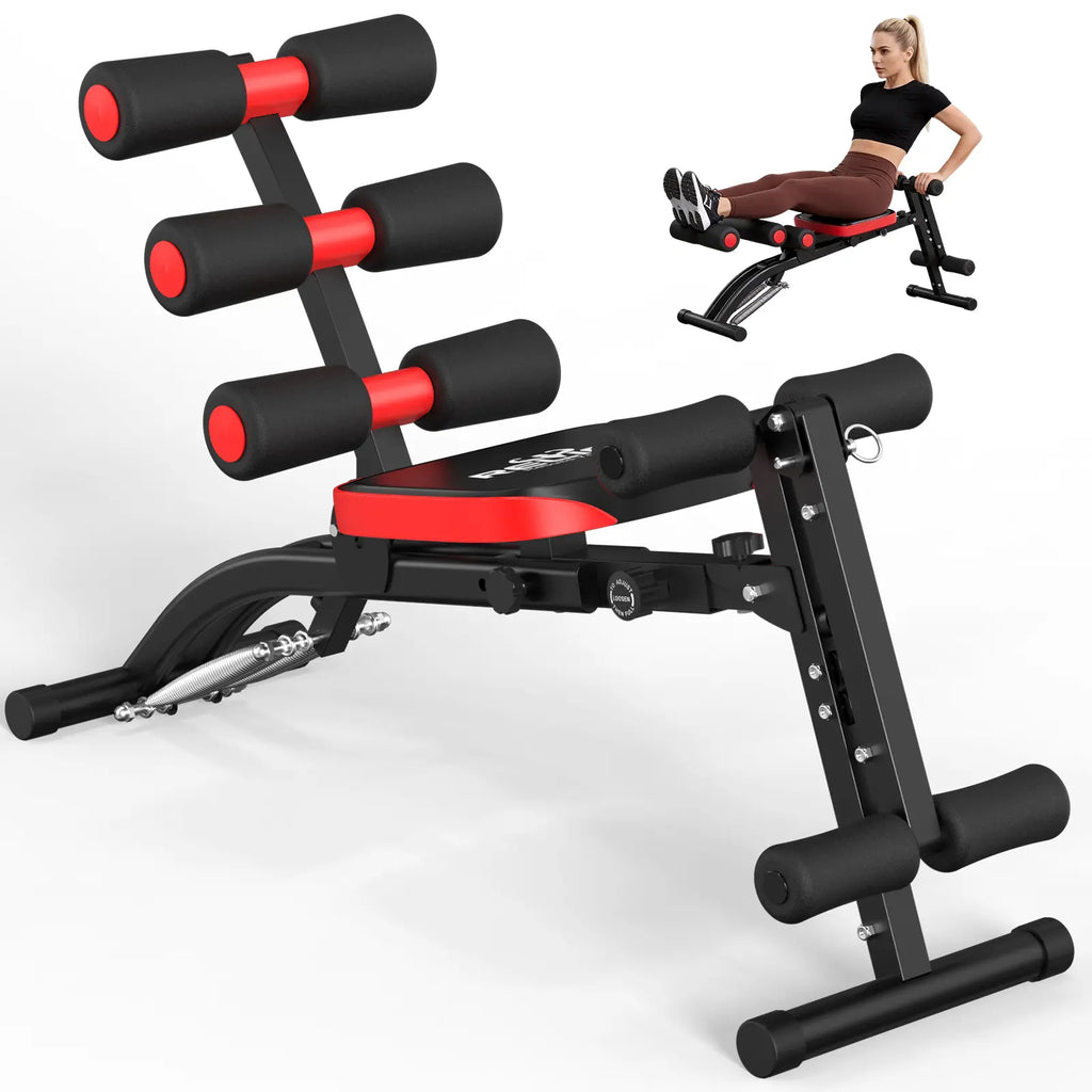6-In-1 Relife Sports Foldable Workout Bench| Press Weight Bench | 300LBS Capacity | Full Body Home Gym for Abs, Legs & Core | Adjustable & Space-Saving Summervibes