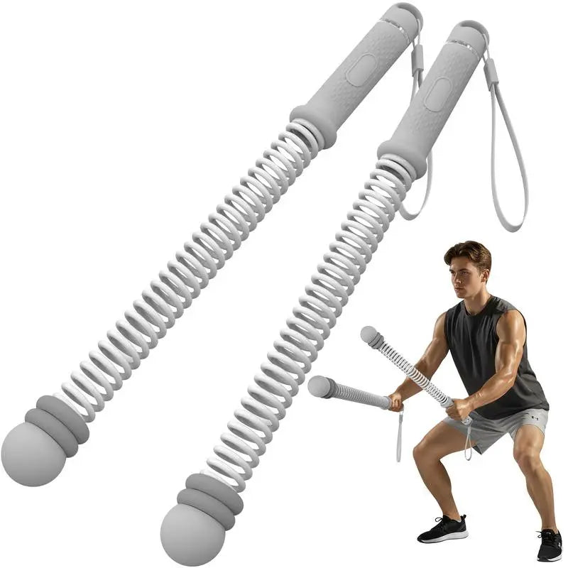 Soulyis Wireless Weighted Battle Ropes - Cordless HIIT at Home Gym Equipment, Full-Body Low-Impact Exercise Accessory for All Fitness Levels
