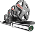 LUMBERJACK Weight Bar, Olympic Barbell with Weight Plates