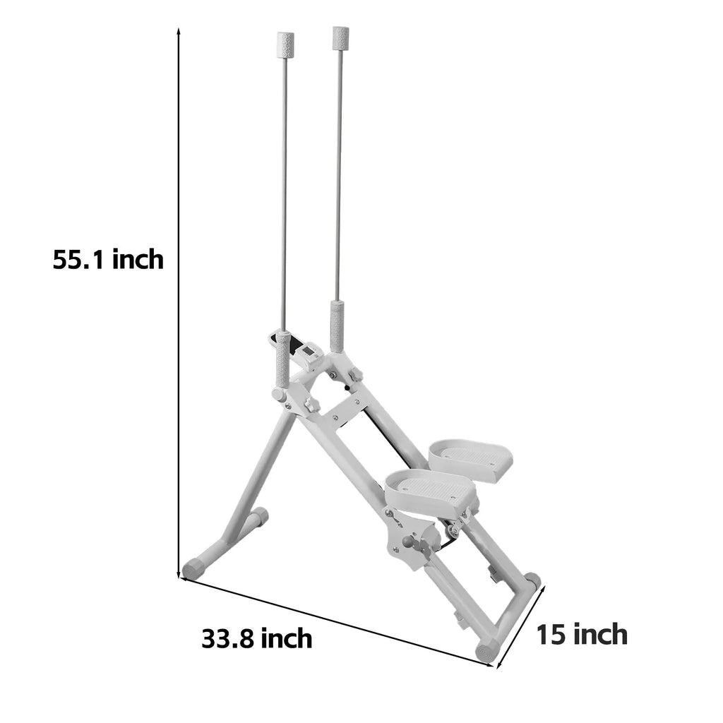 KYOUBY Vertical Climber and Stair Stepper - Heavy-Duty Home Gym Equipment with Adjustable Dual-Grip Handrails and 300 lbs Weight Capacity for Home Workouts