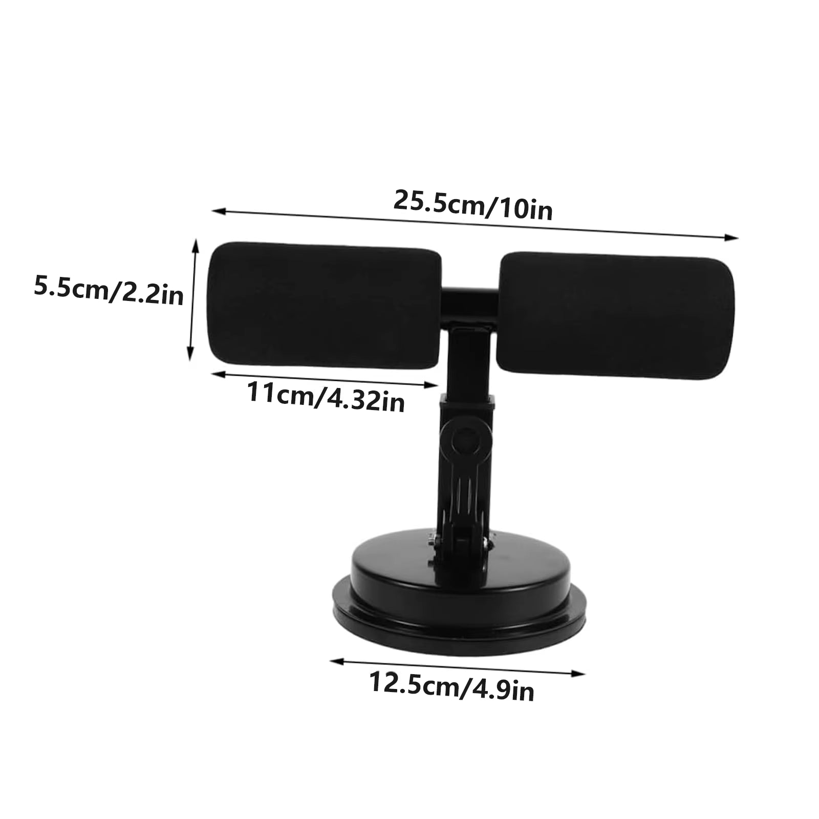 Suction Cup Sit-Up Assistance Device, Portable Abdominal Workout Trainer for Home Use with Non-Slip Base