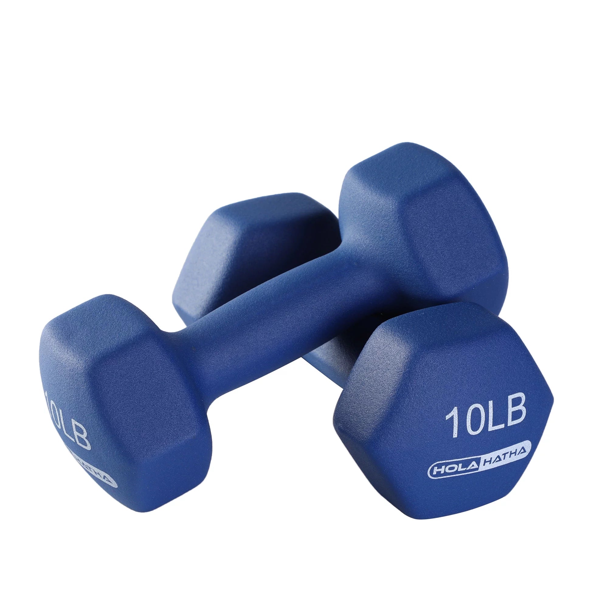 Neoprene Dumbbell Weight Set with Rack - Available in 5, 10, and 15 Pounds