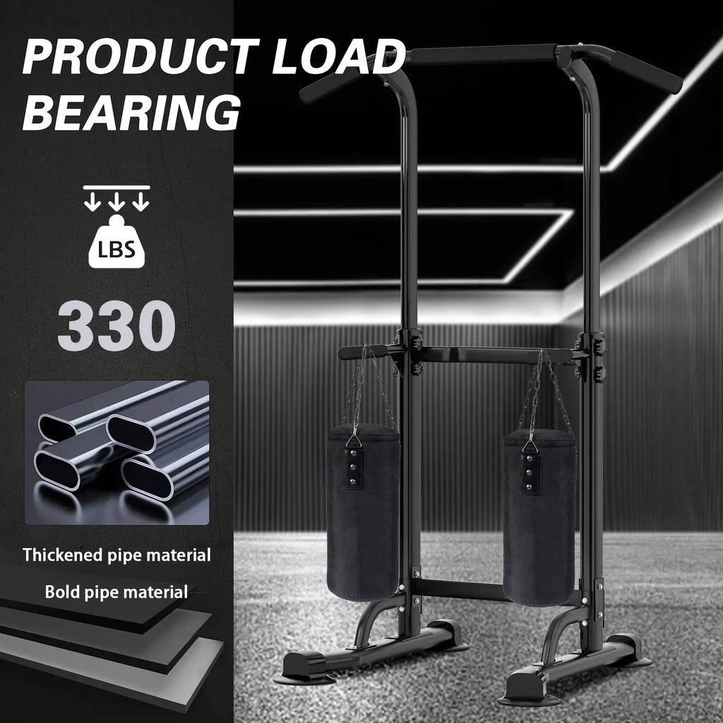 Nicole Selection Power Tower Ultimate Home Gym - Adjustable Pull up Bar, Dip Station, Push up Bars for Full Body Workout. Supports 330 LBS with Heavy Duty Steel & H-Shaped Base, Perfect for Men & Women, the Perfect Gift! Multi-Function