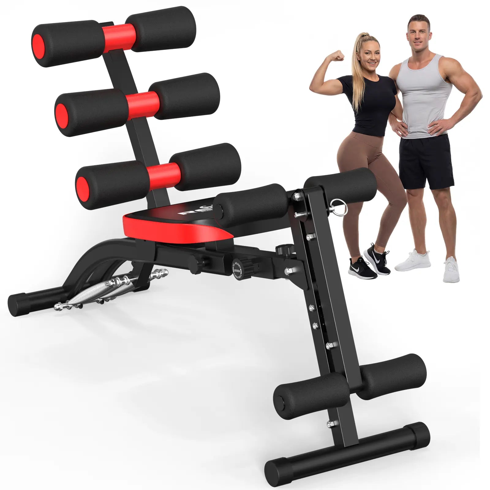 6-In-1 Relife Sports Foldable Workout Bench| Press Weight Bench | 300LBS Capacity | Full Body Home Gym for Abs, Legs & Core | Adjustable & Space-Saving Summervibes