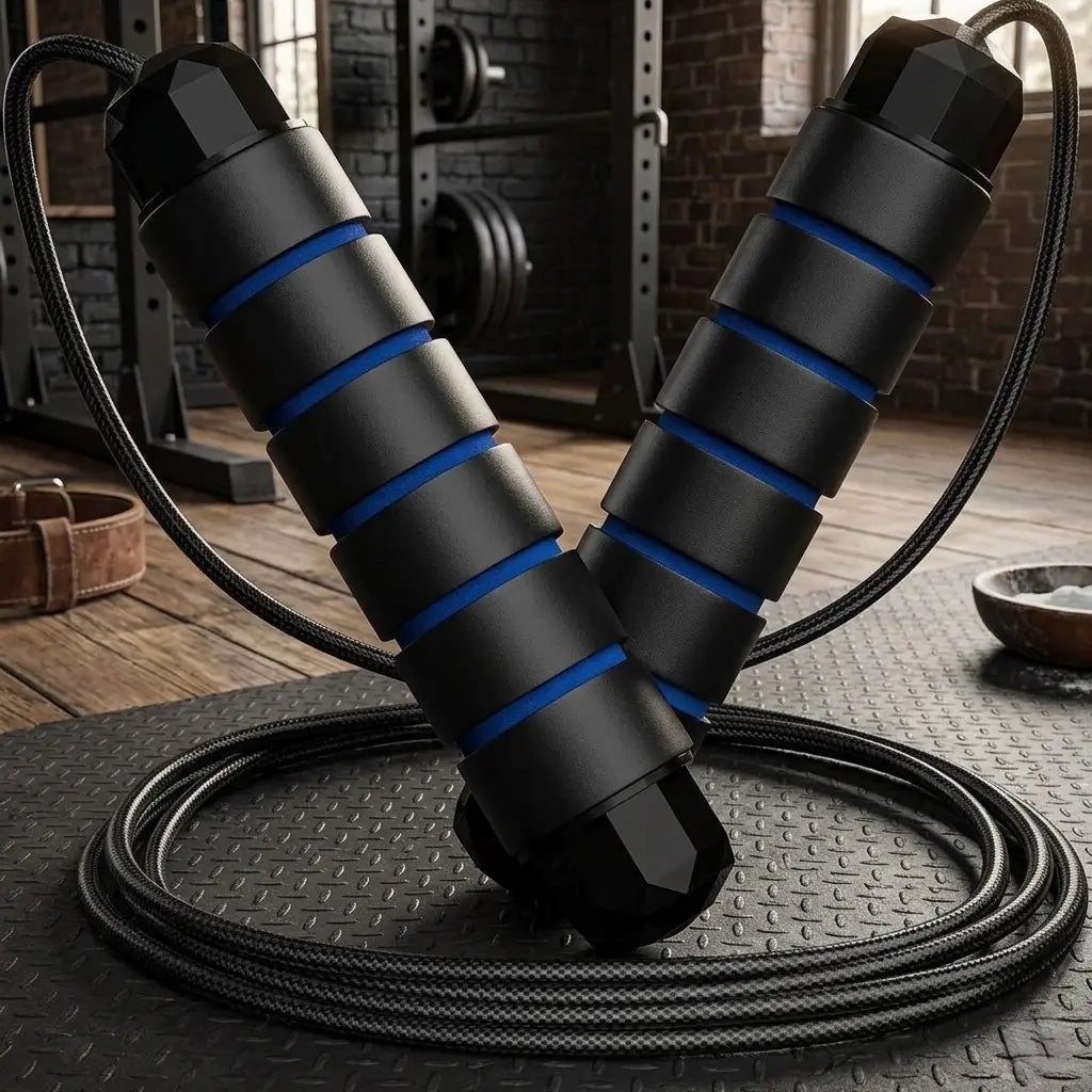 Adjustable Speed Jump Rope with Ball Bearings – Tangle-Free Steel Cable Jumping Rope for Men Women Foam Handles Home Gym Exercise, Multiple Colors