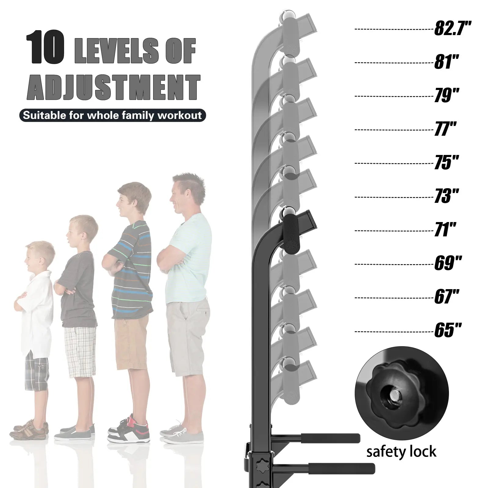 Nicole Selection Power Tower Ultimate Home Gym - Adjustable Pull up Bar, Dip Station, Push up Bars for Full Body Workout. Supports 330 LBS with Heavy Duty Steel & H-Shaped Base, Perfect for Men & Women, the Perfect Gift! Multi-Function