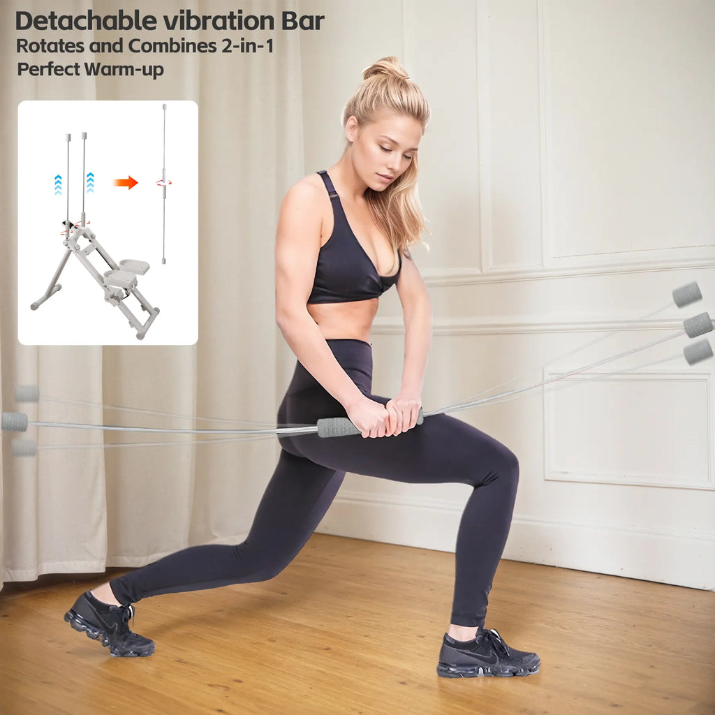 KYOUBY Vertical Climber and Stair Stepper - Heavy-Duty Home Gym Equipment with Adjustable Dual-Grip Handrails and 300 lbs Weight Capacity for Home Workouts