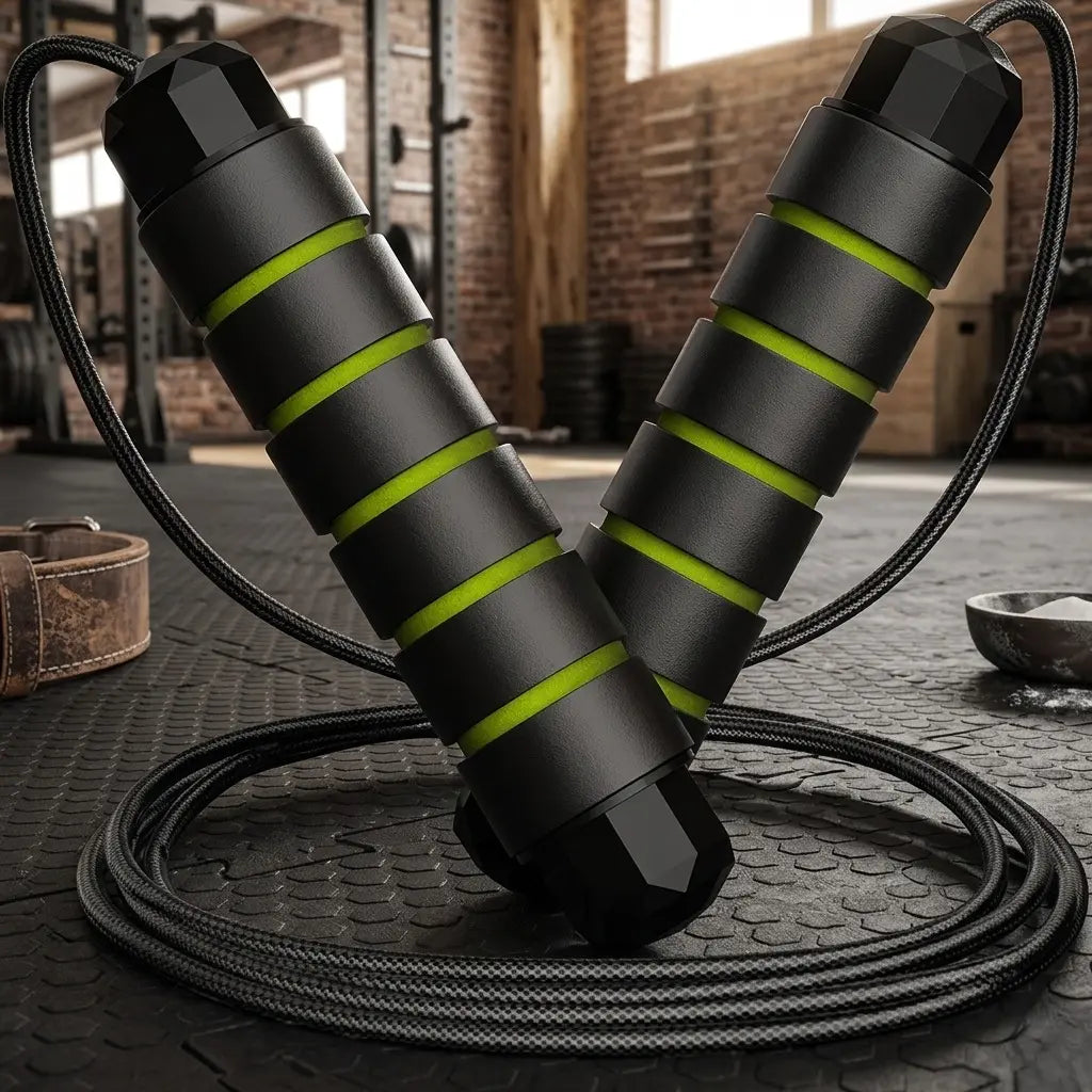 Adjustable Speed Jump Rope with Ball Bearings – Tangle-Free Steel Cable Jumping Rope for Men Women Foam Handles Home Gym Exercise, Multiple Colors
